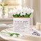 30 Pcs White Real Touch Artificial Tulips – Faux Flowers for Weddings, Spring, Easter, Home & Mother's Day Décor